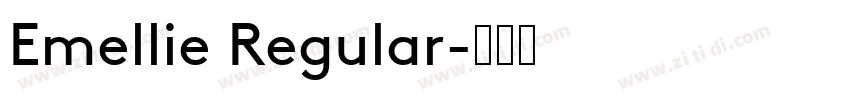 Emellie Regular字体转换